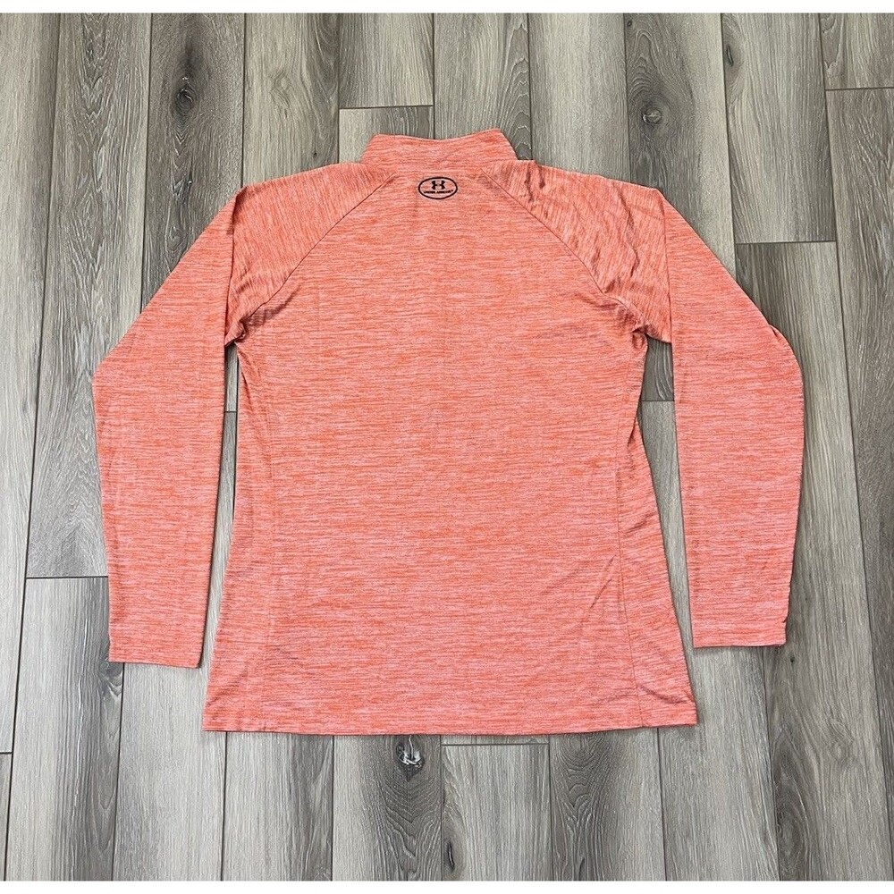 Under Armour HeatGear Women's Sz XXL Orange UA Tech 1/2 Zip Running Top 132012 - Picture 4 of 10